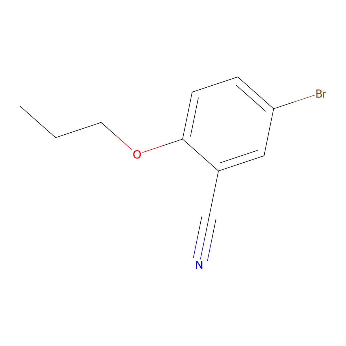5-Bromo-2-propoxybenzonitrile molecular structure, CAS 279262-21-4