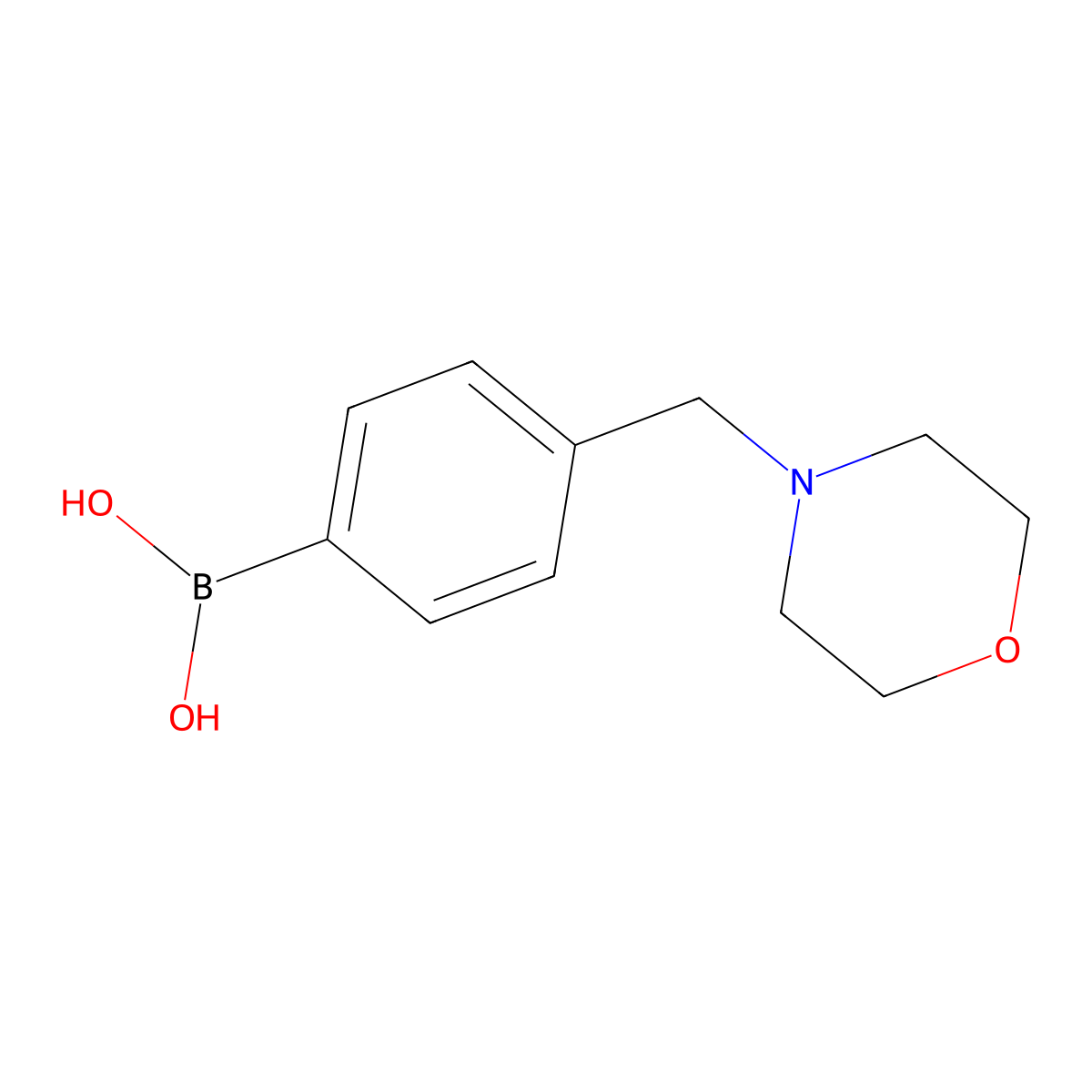 4-(Morpholinomethyl)phenylboronic acid molecular structure, CAS 279262-23-6