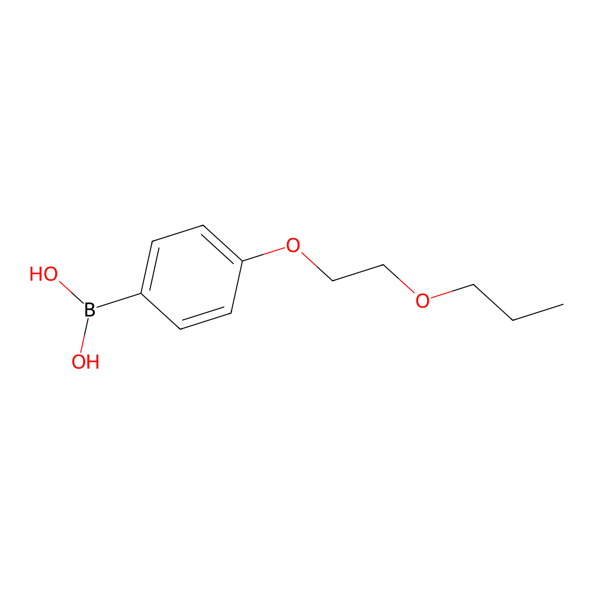 (4-(2-Propoxyethoxy)phenyl)boronic acid molecular structure, CAS 279262-27-0