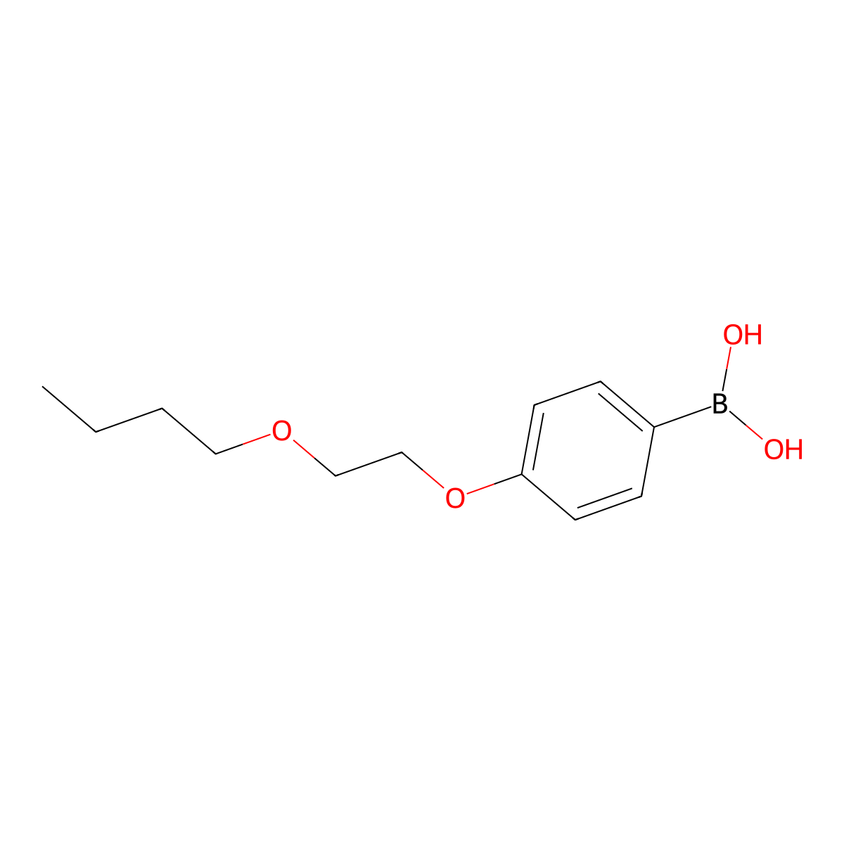 4-(2-Butoxyethoxy)phenylboronic acid molecular structure, CAS 279262-28-1