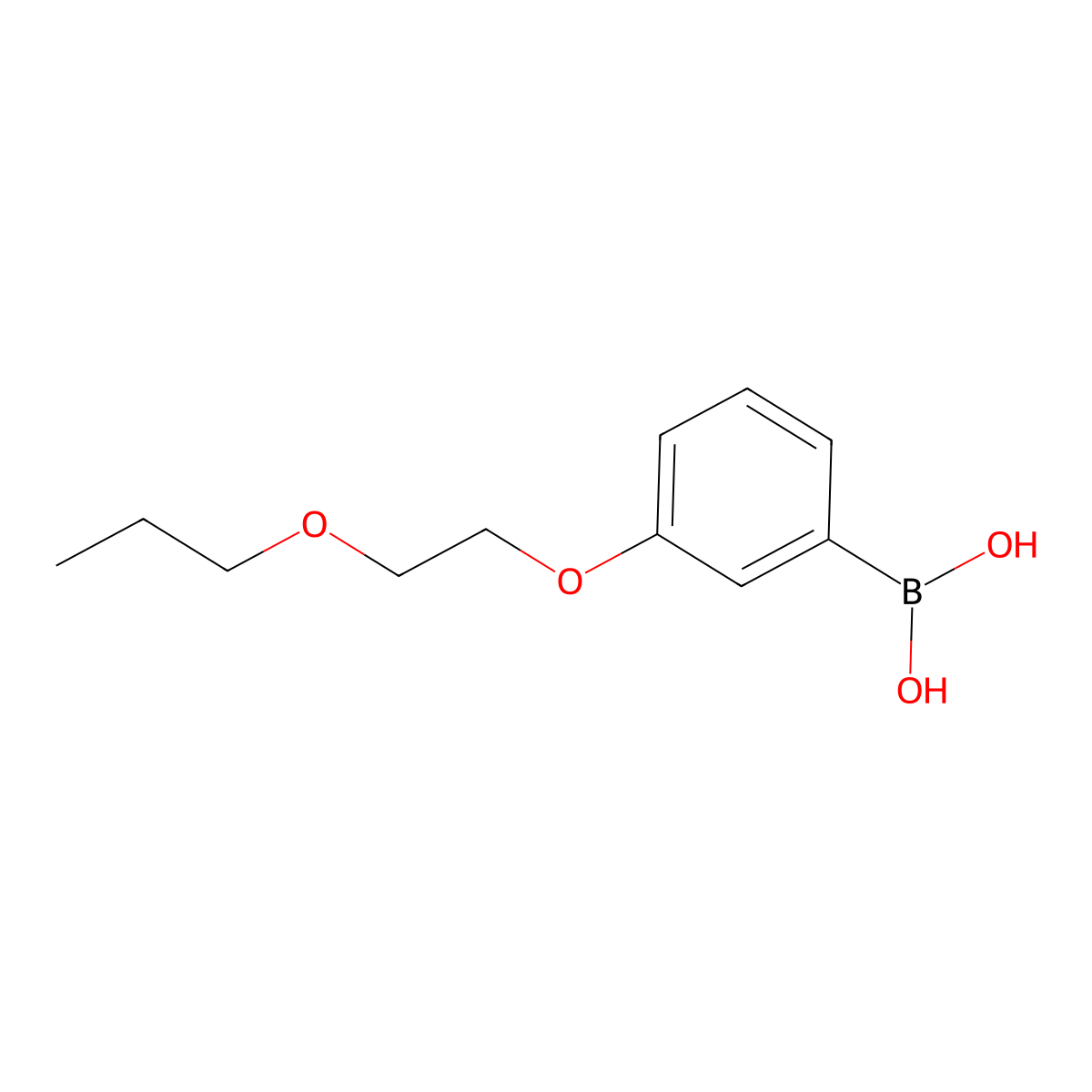 [3-(2-Propoxyethoxy)phenyl]boronic acid molecular structure, CAS 279262-49-6
