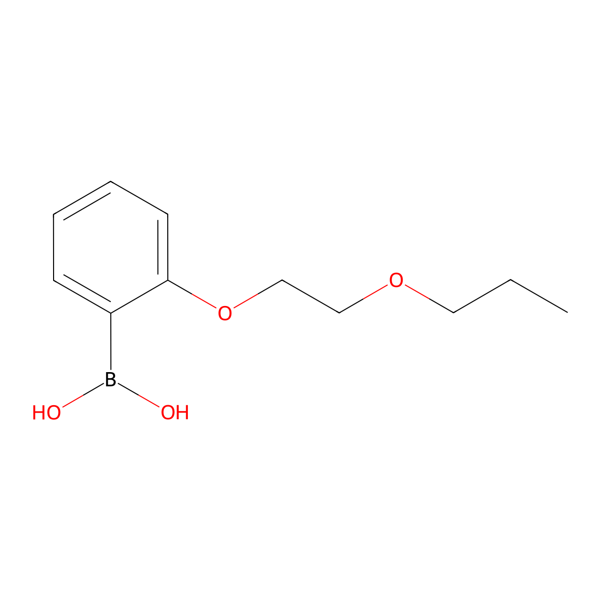 2-(2-Propoxyethoxy)phenylboronic acid molecular structure, CAS 279262-53-2