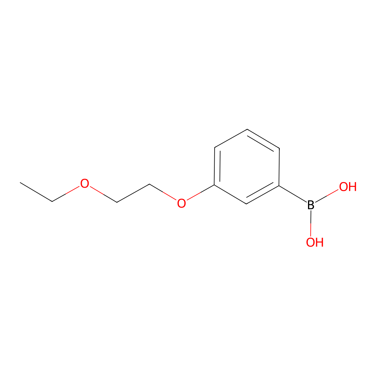 B-[3-(2-Ethoxyethoxy)phenyl]boronic acid molecular structure, CAS 279262-54-3