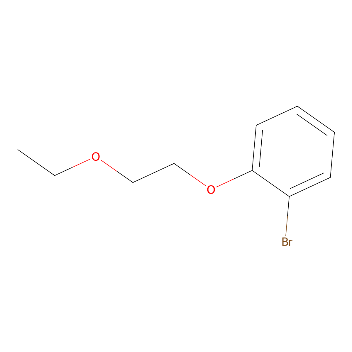1-Bromo-2-(2-ethoxyethoxy)benzene molecular structure, CAS 279262-55-4