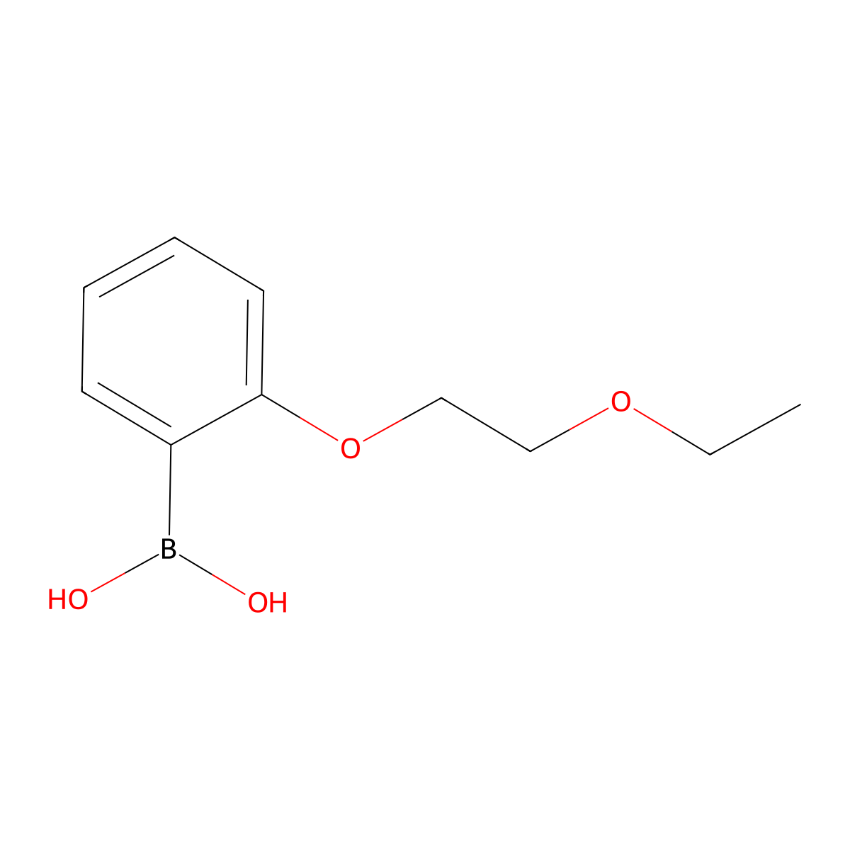 (2-(2-Ethoxyethoxy)phenyl)boronic acid molecular structure, CAS 279262-56-5