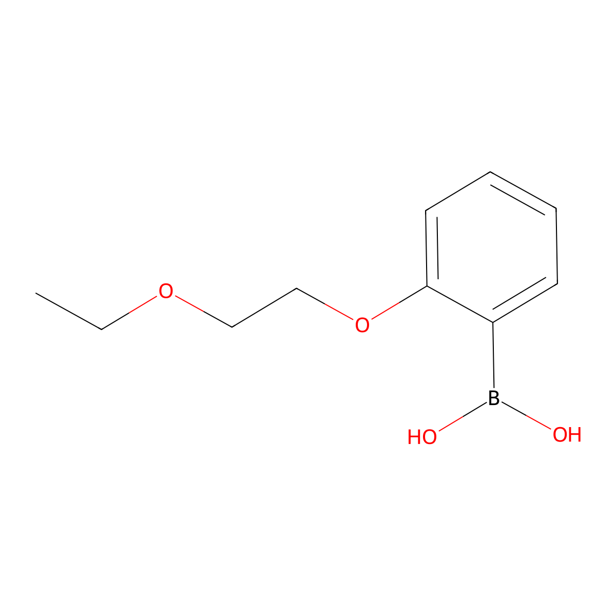 (2-(2-Ethoxyethoxy)phenyl)boronic acid molecular structure, CAS 279262-56-5