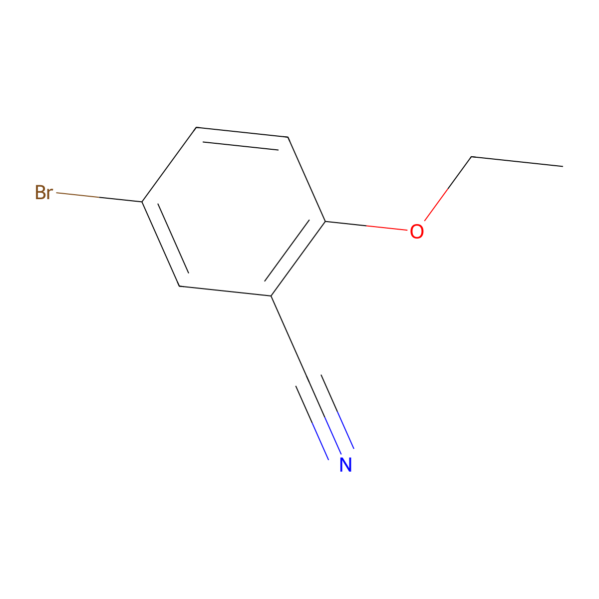 5-Bromo-2-ethoxybenzonitrile molecular structure, CAS 279263-03-5