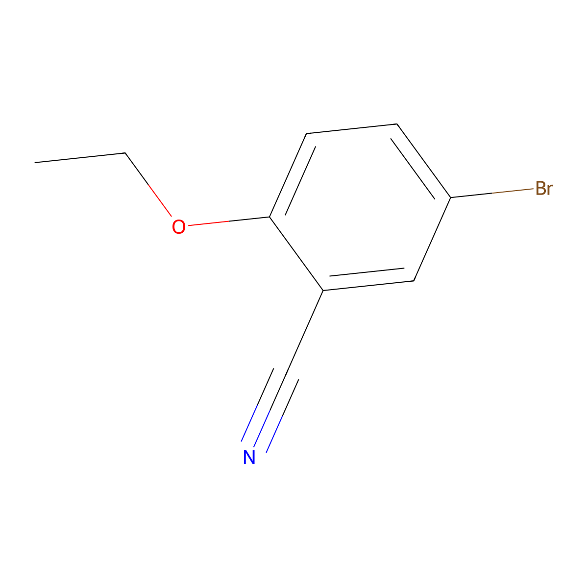 5-Bromo-2-ethoxybenzonitrile molecular structure, CAS 279263-03-5