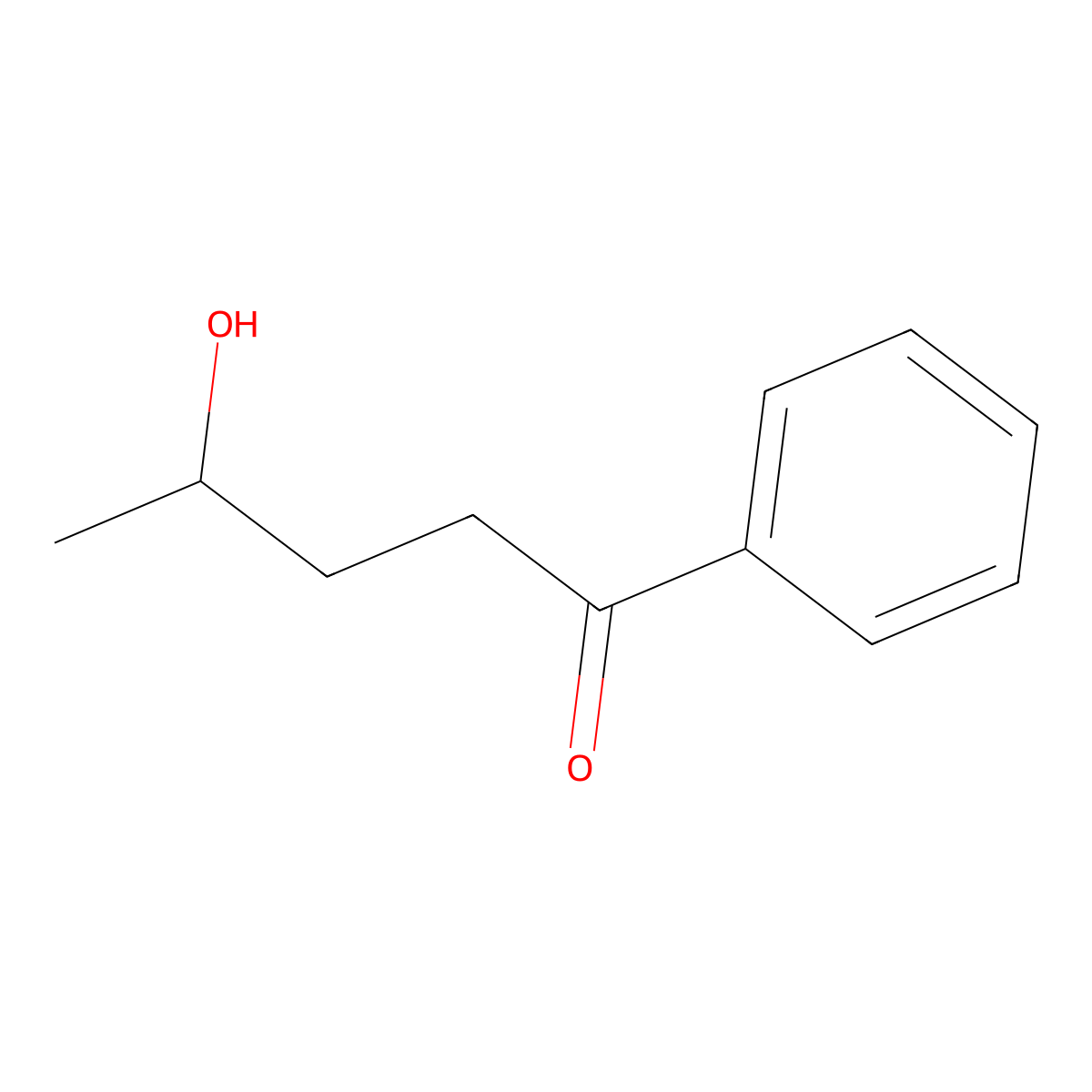 4-Hydroxy-1-phenyl-1-pentanone molecular structure, CAS 27927-59-9