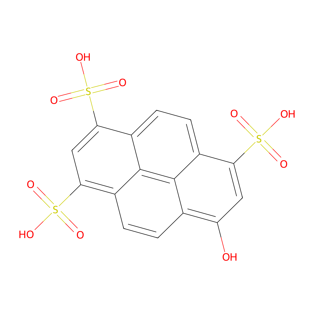 D&C Green No. 8 free acid molecular structure, CAS 27928-00-3