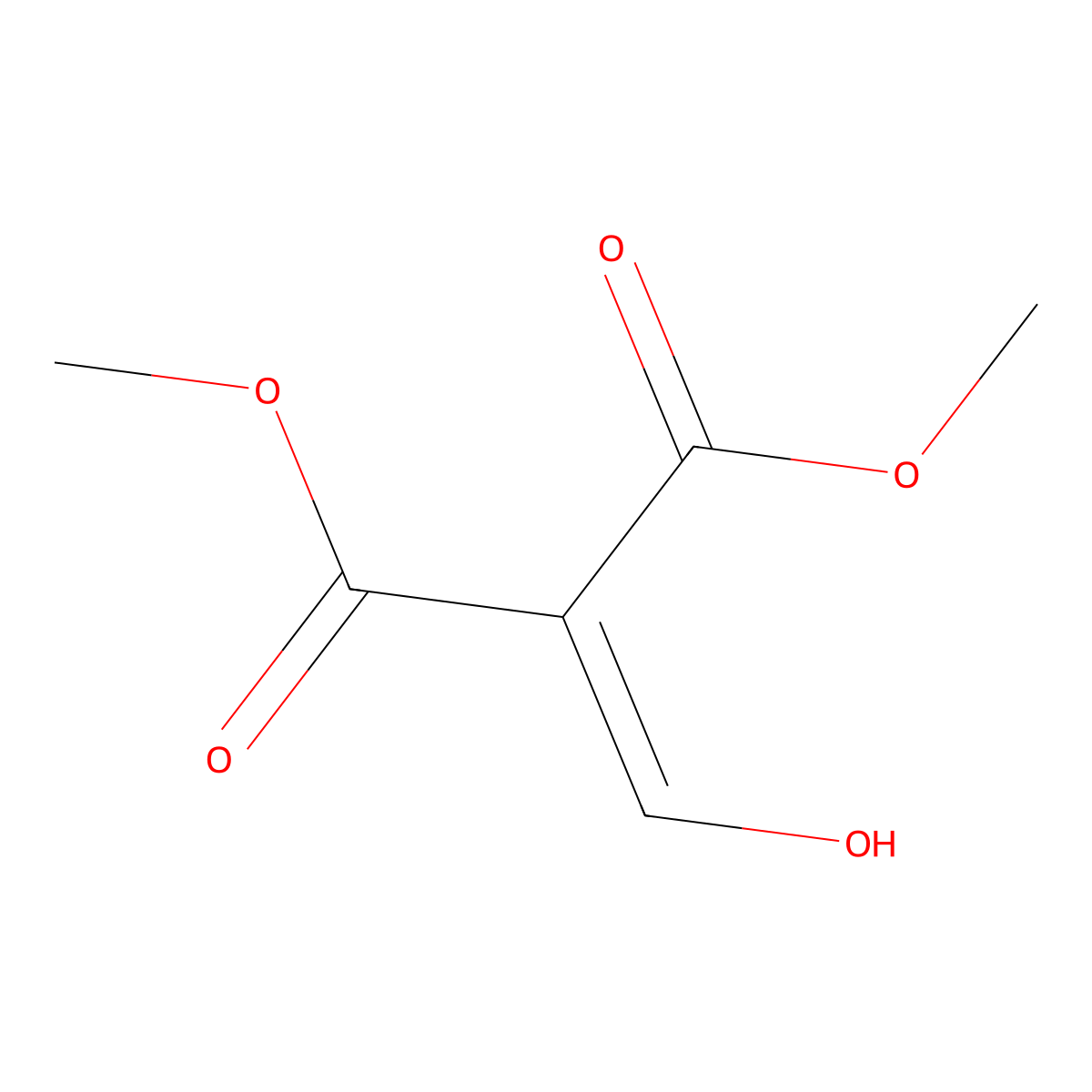 Dimethyl (hydroxymethylene)malonate molecular structure, CAS 27931-91-5