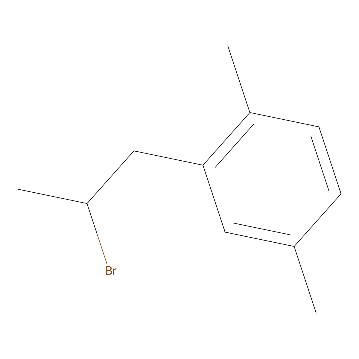 2-(2-Bromopropyl)-1,4-dimethylbenzene molecular structure, CAS 27932-55-4