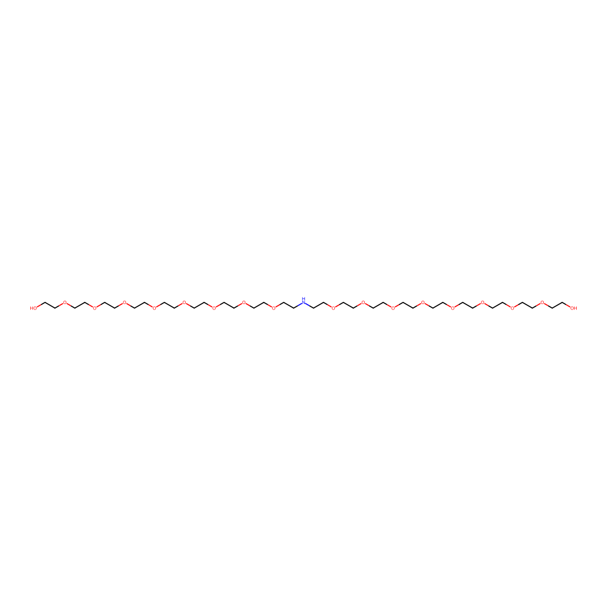NH-bis(PEG8-OH) molecular structure, CAS 2793446-59-8