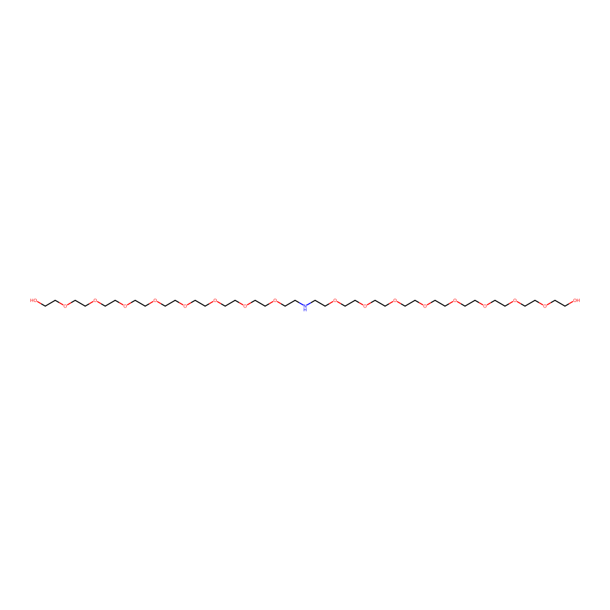 NH-bis(PEG8-OH) molecular structure, CAS 2793446-59-8