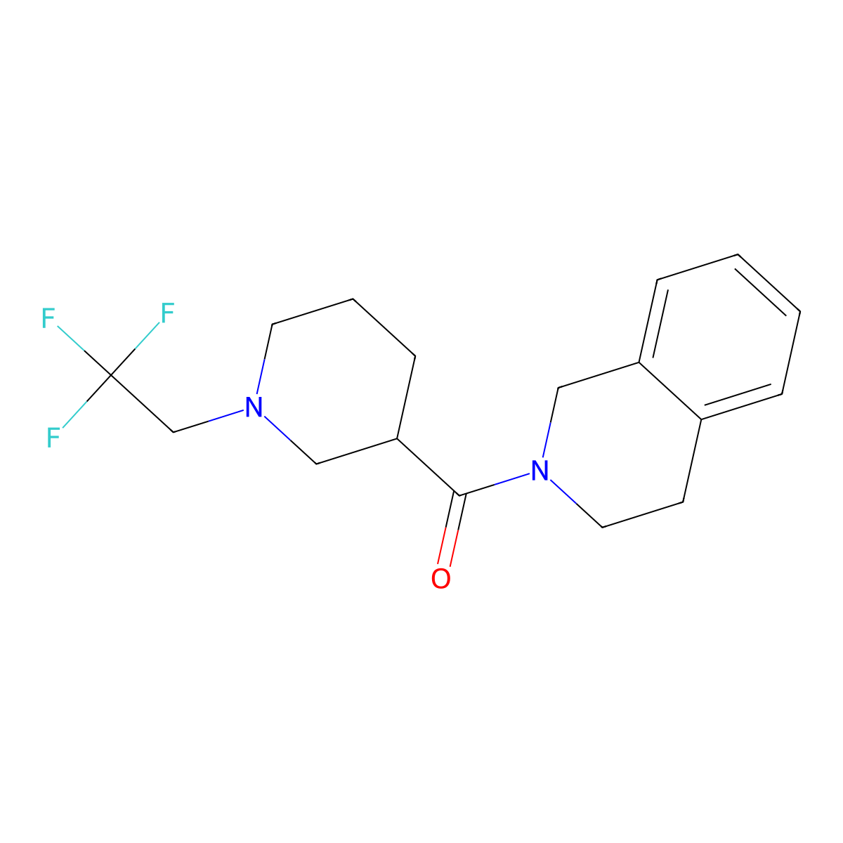 2-[1-(2,2,2-Trifluoroethyl)piperidine-3-carbonyl]-1,2,3,4-tetrahydroisoquinoline molecular structure, CAS 2793831-65-7