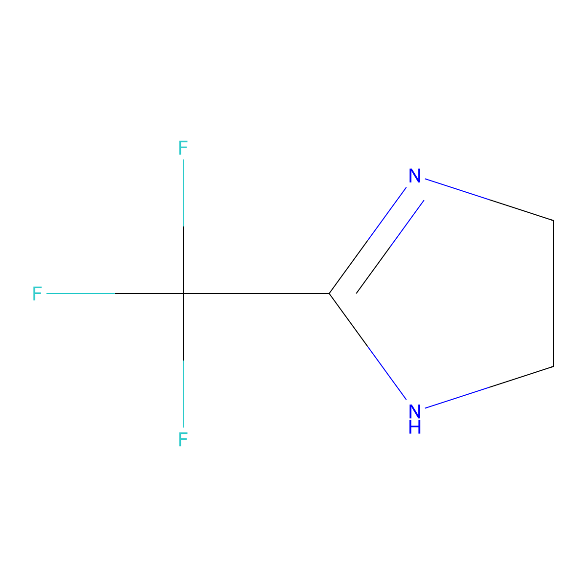 2-(trifluoromethyl)-4,5-dihydro-1H-imidazole molecular structure, CAS 2794-20-9