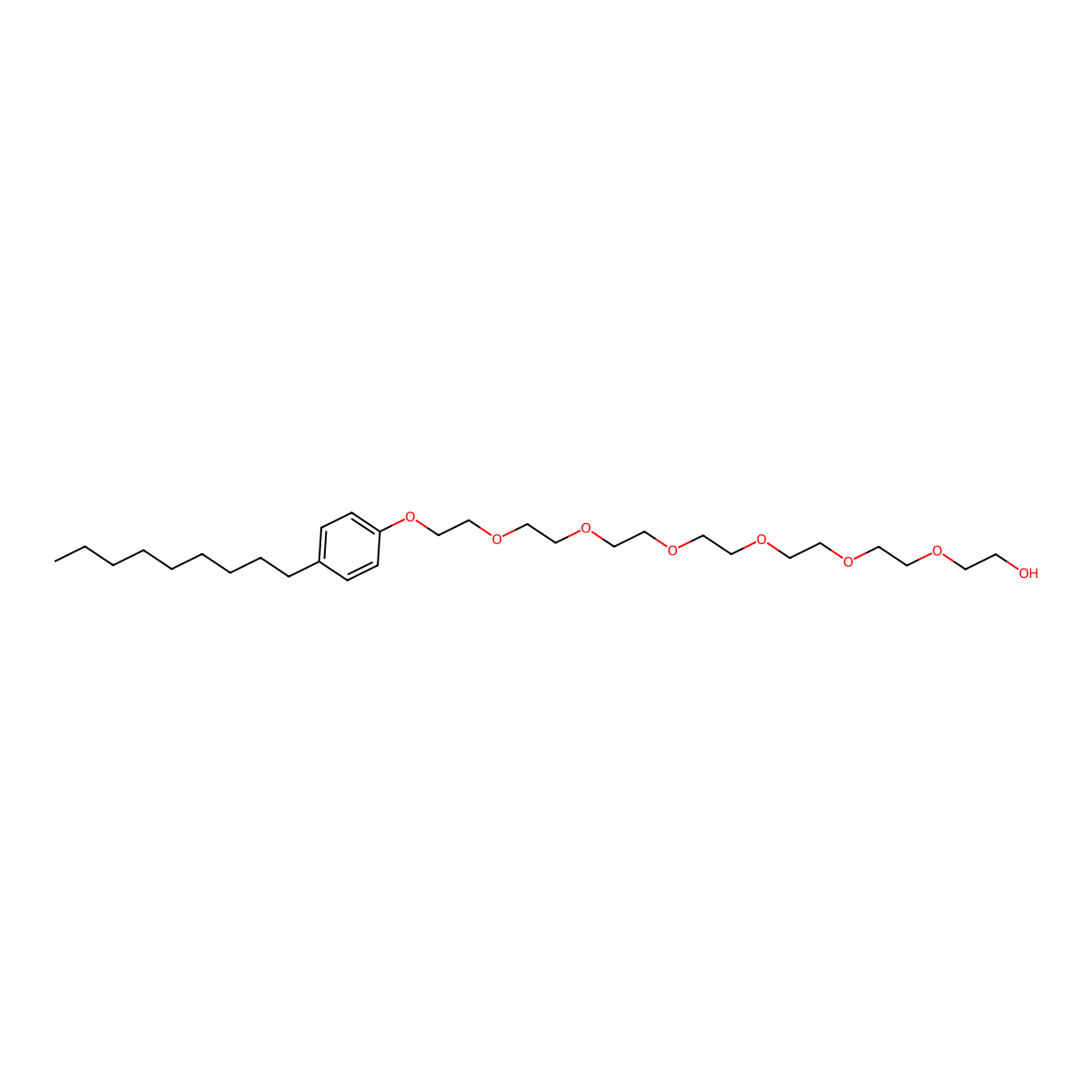 20-(4-Nonylphenoxy)-3,6,9,12,15,18-hexaoxaeicosan-1-ol molecular structure, CAS 27942-27-4