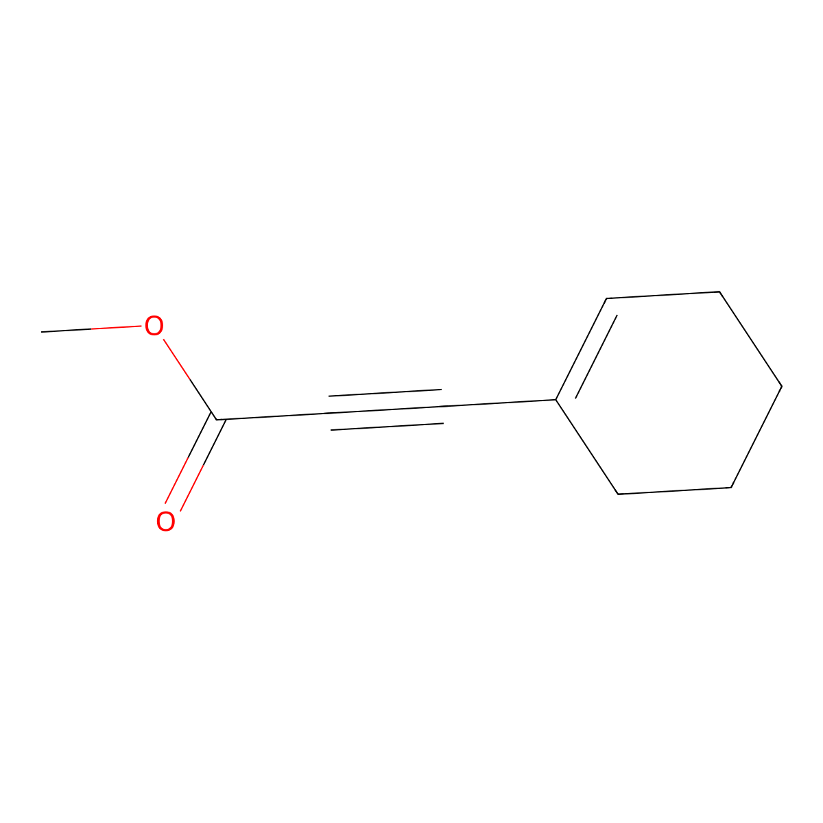 2-Propynoic acid, 3-(1-cyclohexen-1-yl)-, methyl ester molecular structure, CAS 27944-90-7