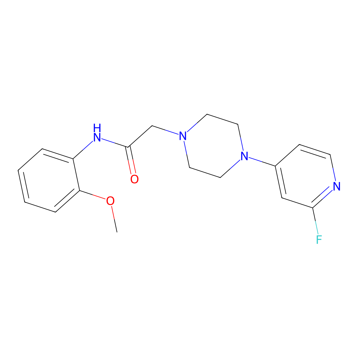 2-[4-(2-fluoropyridin-4-yl)piperazin-1-yl]-N-(2-methoxyphenyl)acetamide molecular structure, CAS 2794562-23-3