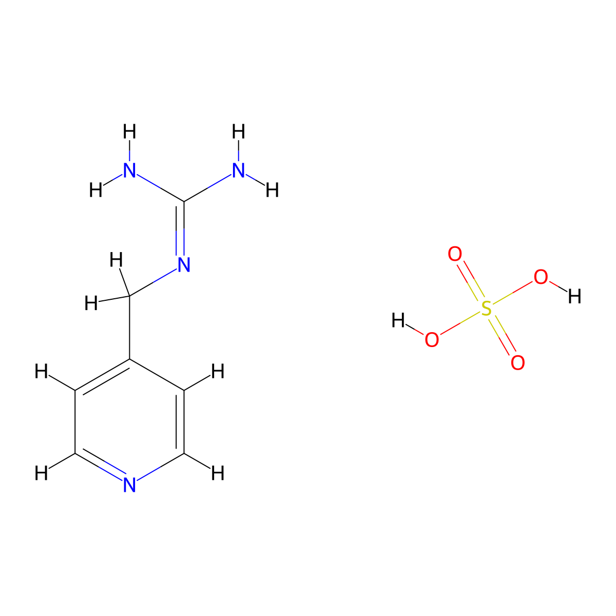 1-(Pyridin-4-ylmethyl)guanidine sulfate molecular structure, CAS 27946-15-2