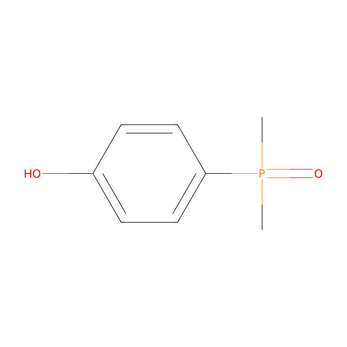 4-(Dimethylphosphoryl)phenol molecular structure, CAS 27947-41-7