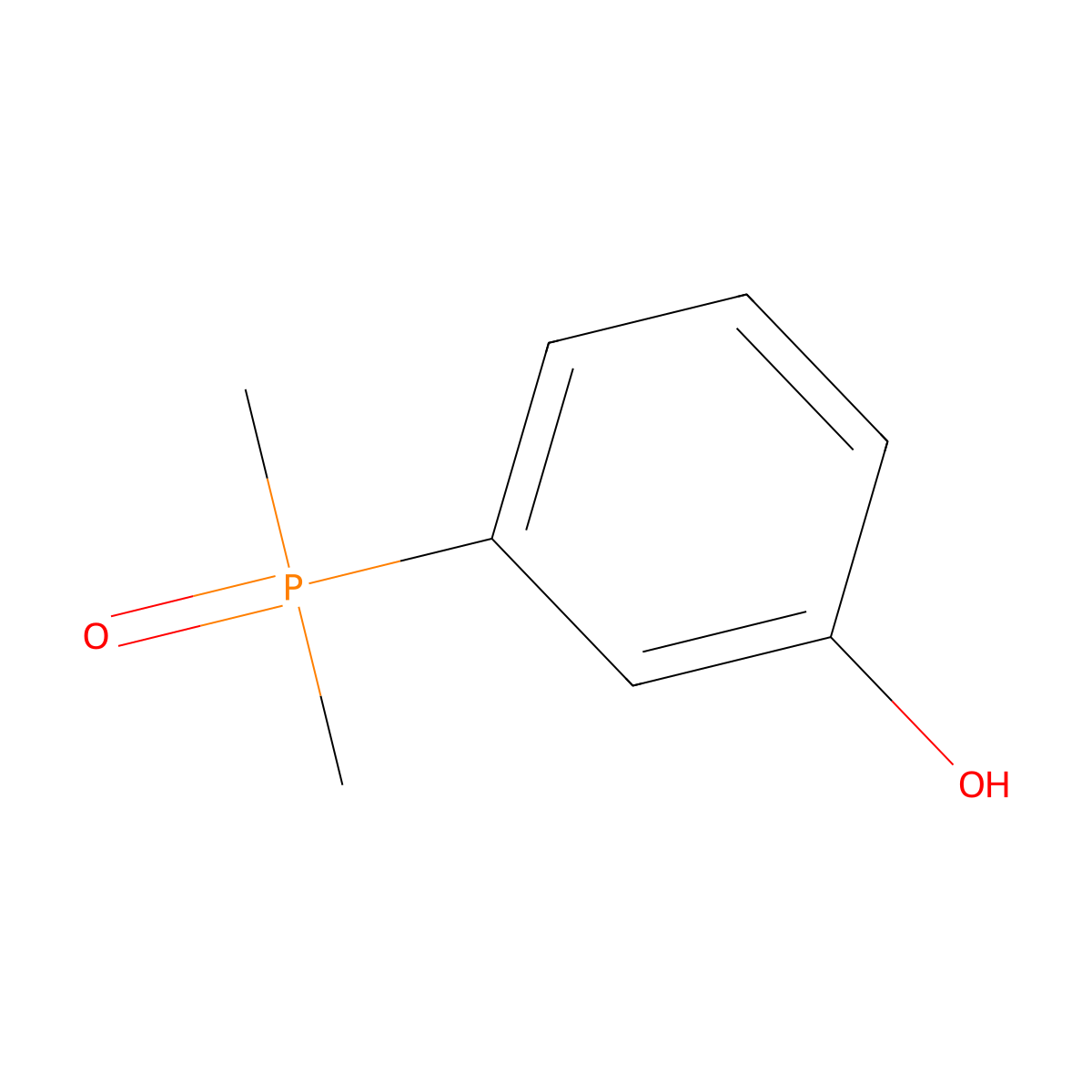 3-(Dimethylphosphoryl)phenol molecular structure, CAS 27947-42-8