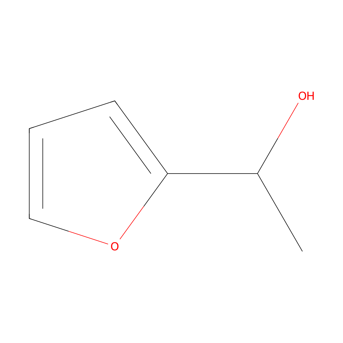 (1R)-1-(furan-2-yl)ethan-1-ol molecular structure, CAS 27948-61-4