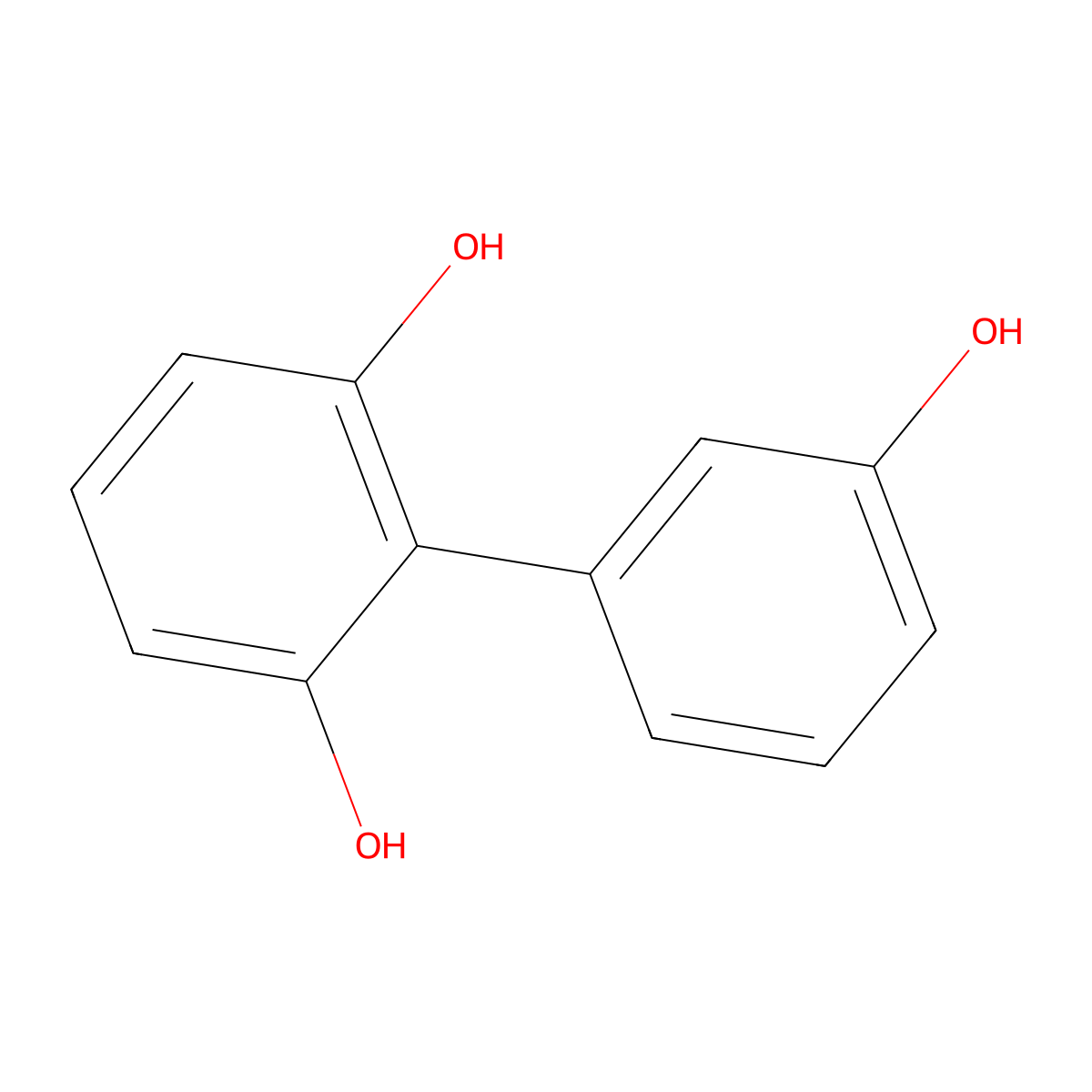 [1,1'-Biphenyl]-2,3',6-triol molecular structure, CAS 27949-30-0