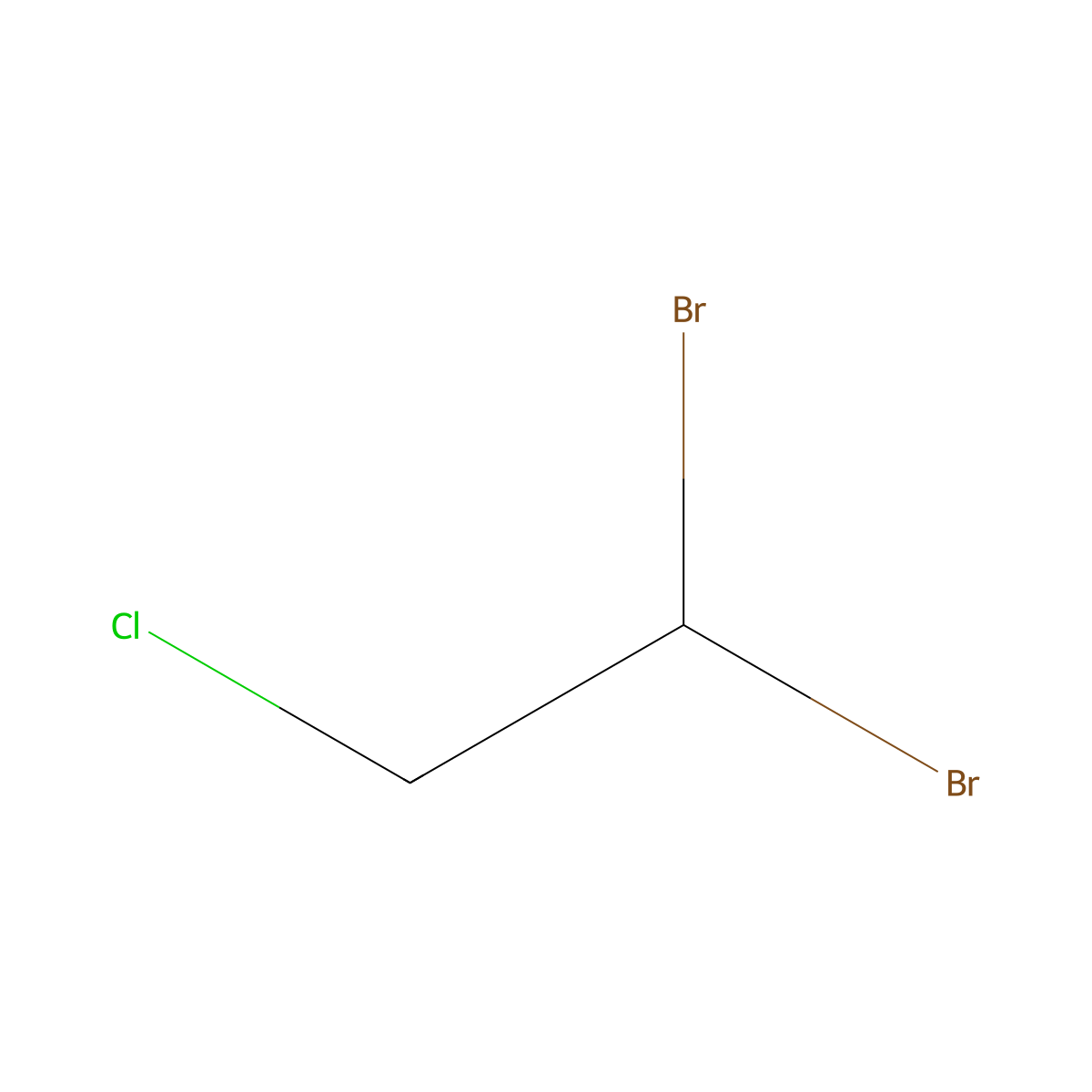 1,1-Dibromo-2-chloroethane molecular structure, CAS 27949-36-6