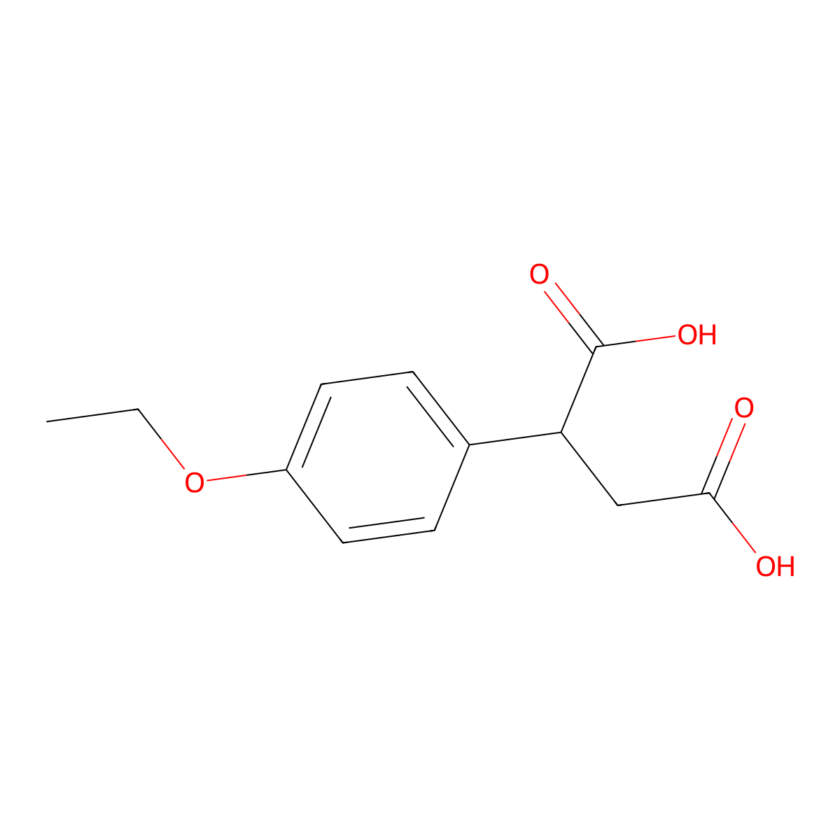 2-(4-ethoxyphenyl)butanedioic Acid molecular structure, CAS 27950-65-8