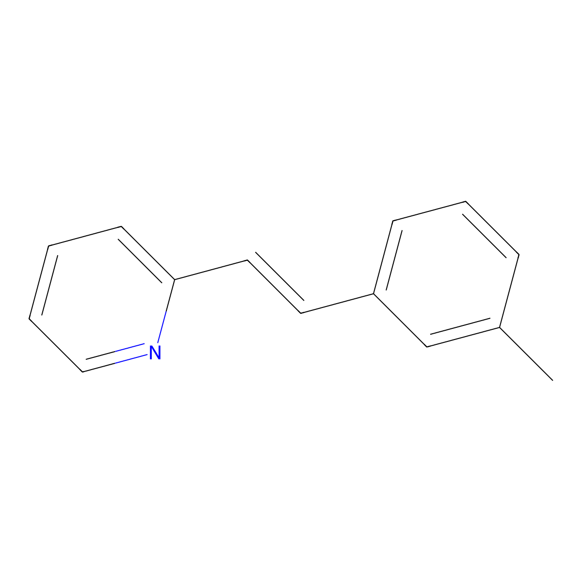 Pyridine, 2-(1-(3-methylphenyl)ethenyl)- molecular structure, CAS 27951-99-1