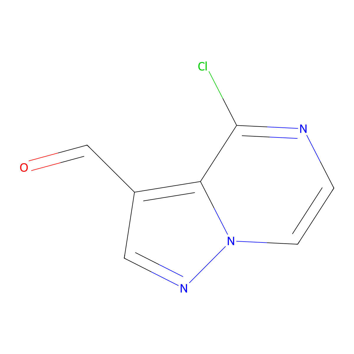 4-Chloropyrazolo[1,5-a]pyrazine-3-carbaldehyde molecular structure, CAS 2795137-95-8