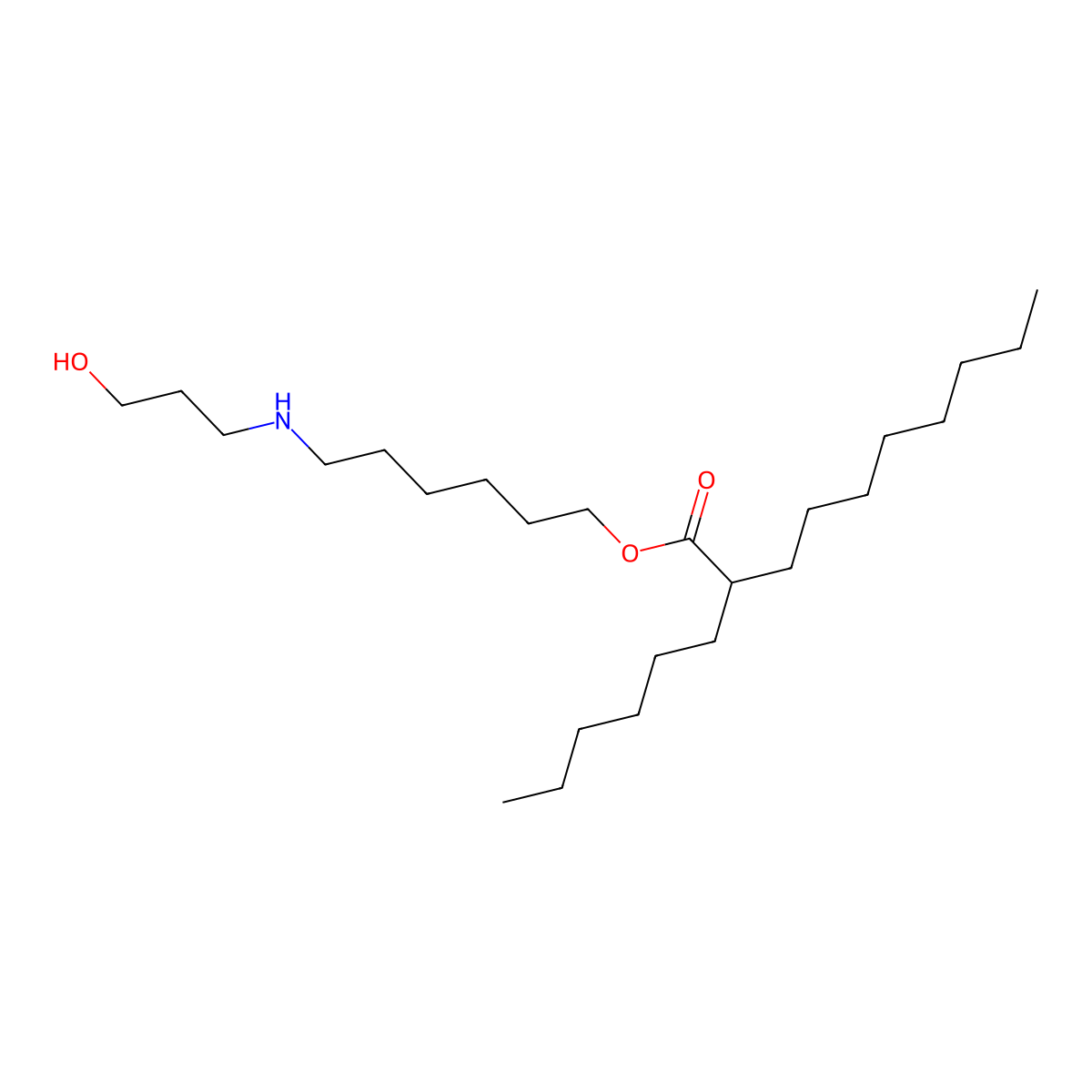 6-(3-Hydroxypropylamino)hexyl 2-hexyldecanoate molecular structure, CAS 2795212-31-4