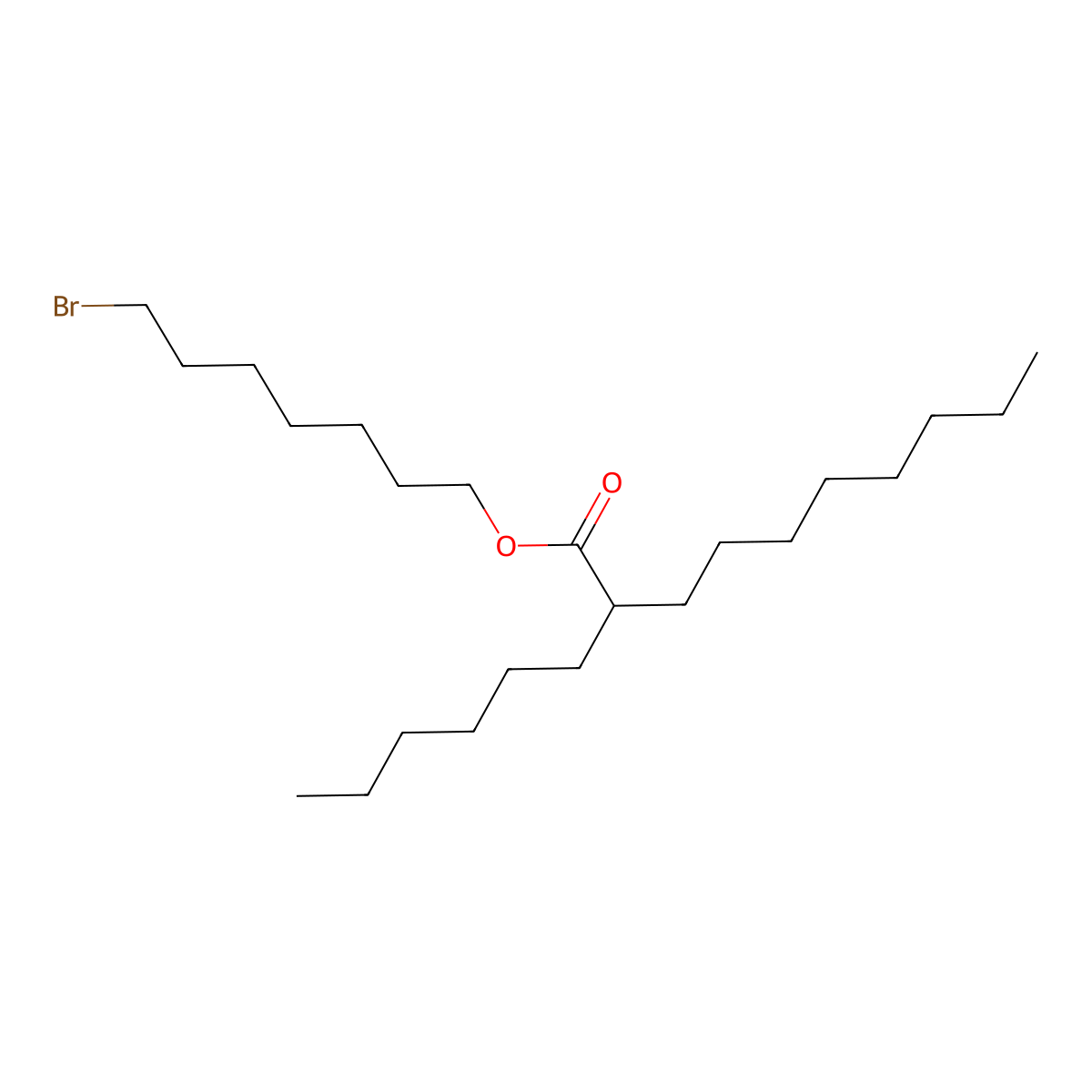 7-Bromoheptyl 2-hexyldecanoate molecular structure, CAS 2795216-34-9