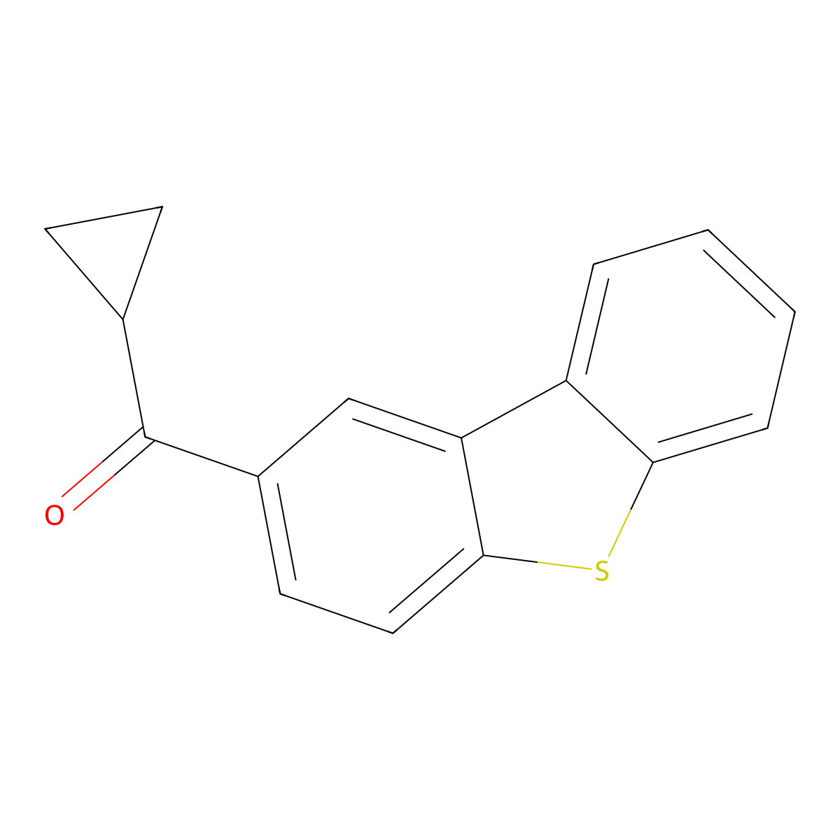 Cyclopropyl-2-dibenzothienylmethanone molecular structure, CAS 2795306-64-6