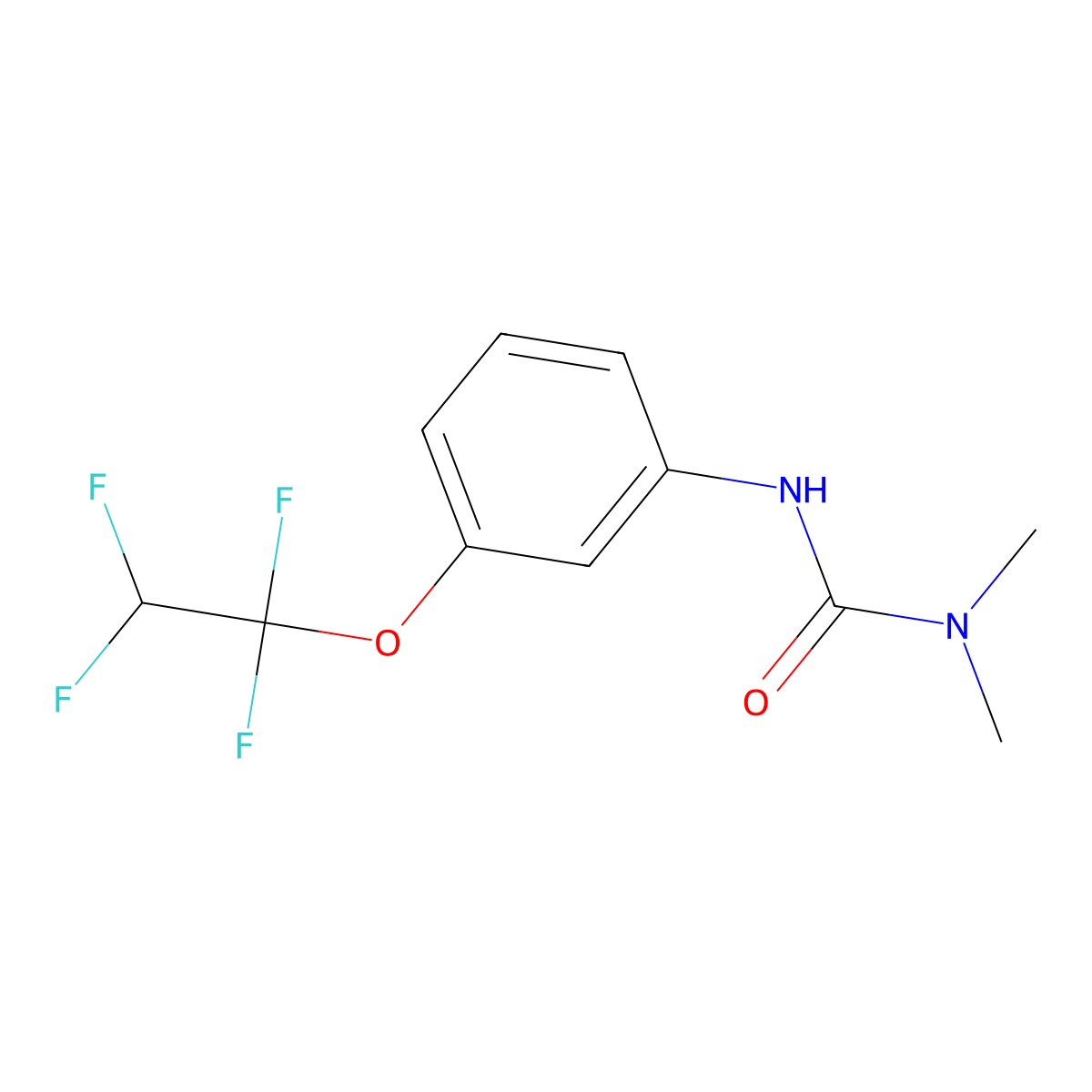 Tetrafluron molecular structure, CAS 27954-37-6
