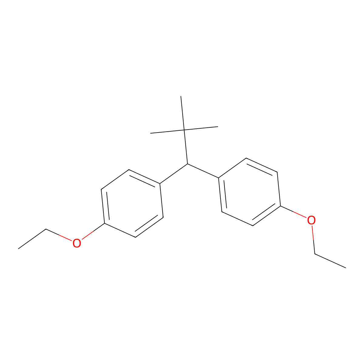 Benzene, 1,1'-(2,2-dimethylpropylidene)bis(4-ethoxy- molecular structure, CAS 27955-87-9