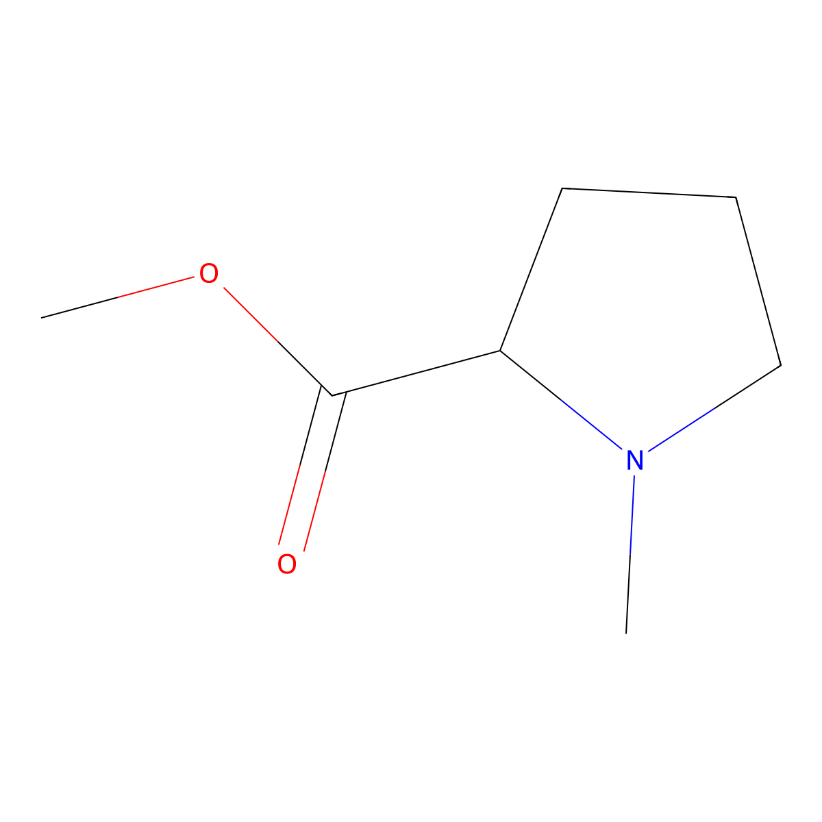 (S)-Methyl 1-methylpyrrolidine-2-carboxylate molecular structure, CAS 27957-91-1