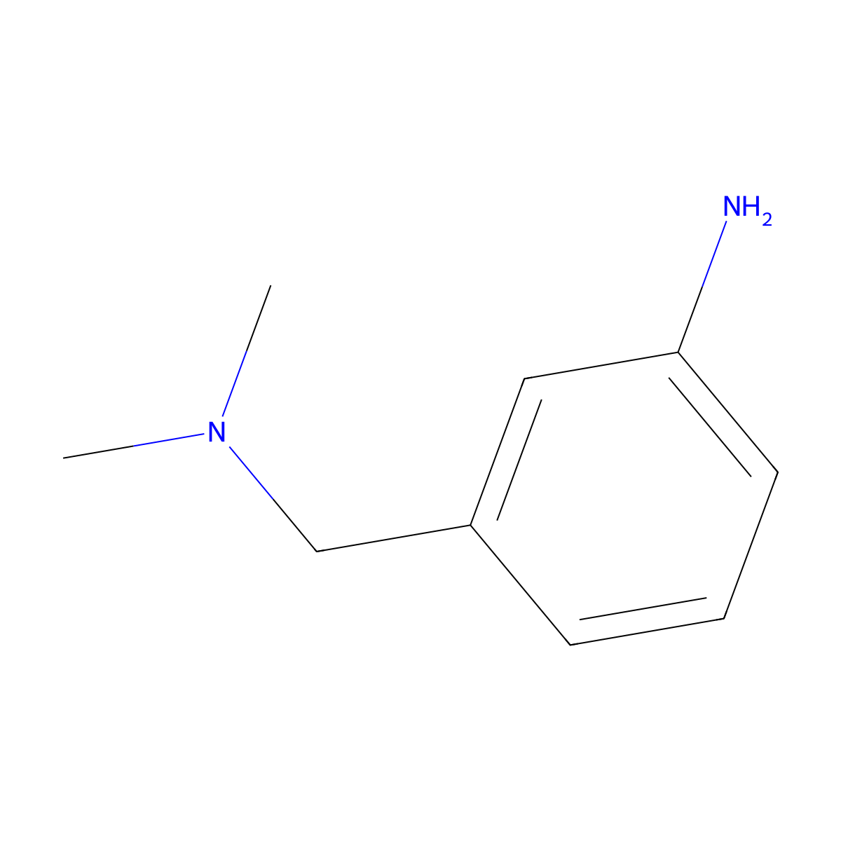3-amino-N,N-dimethylbenzylamine molecular structure, CAS 27958-77-6