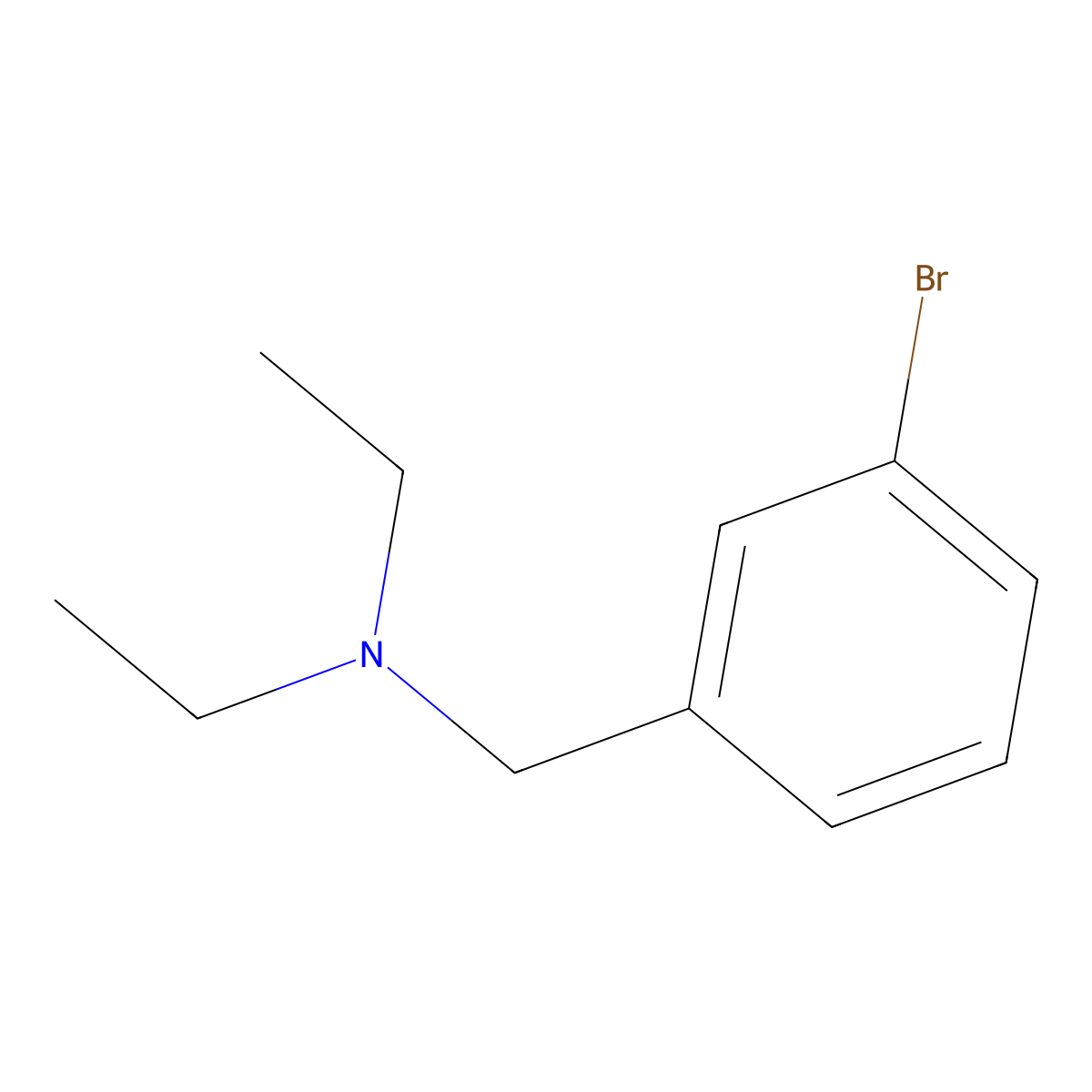 (3-Bromobenzyl)-diethylamine molecular structure, CAS 27958-94-7