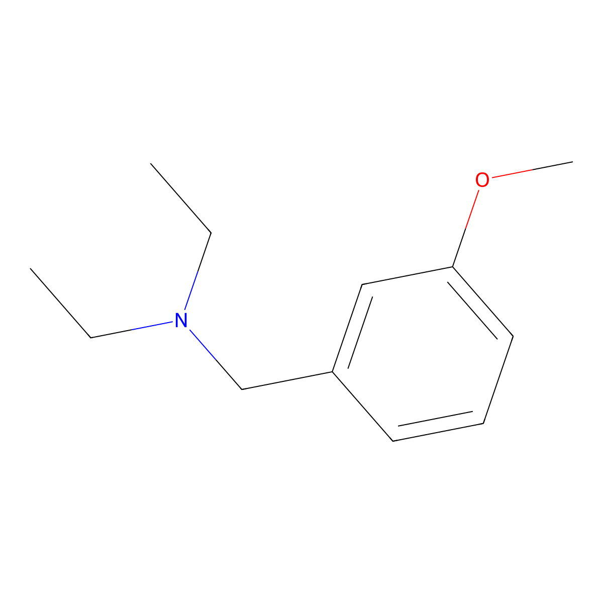 N-Ethyl-N-(3-methoxybenzyl)ethanamine molecular structure, CAS 27958-95-8