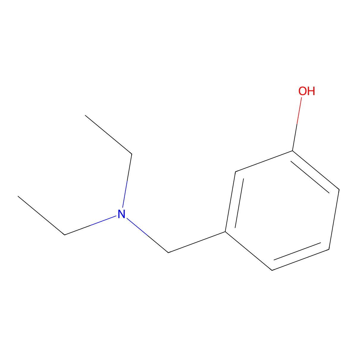 3-((Diethylamino)methyl)phenol molecular structure, CAS 27958-96-9