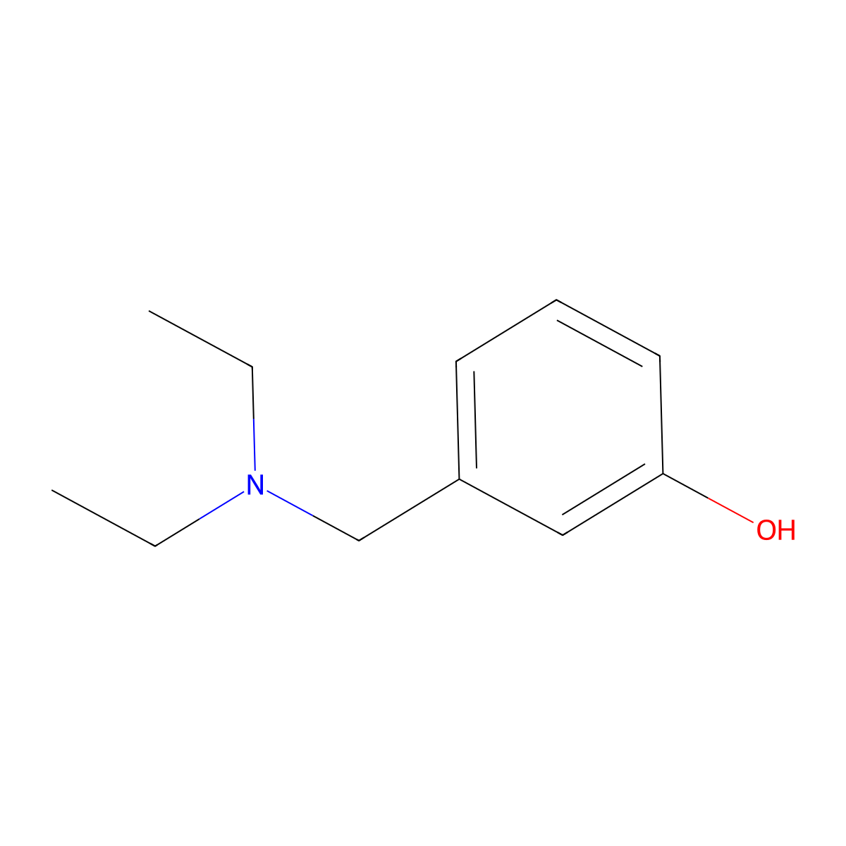 3-((Diethylamino)methyl)phenol molecular structure, CAS 27958-96-9