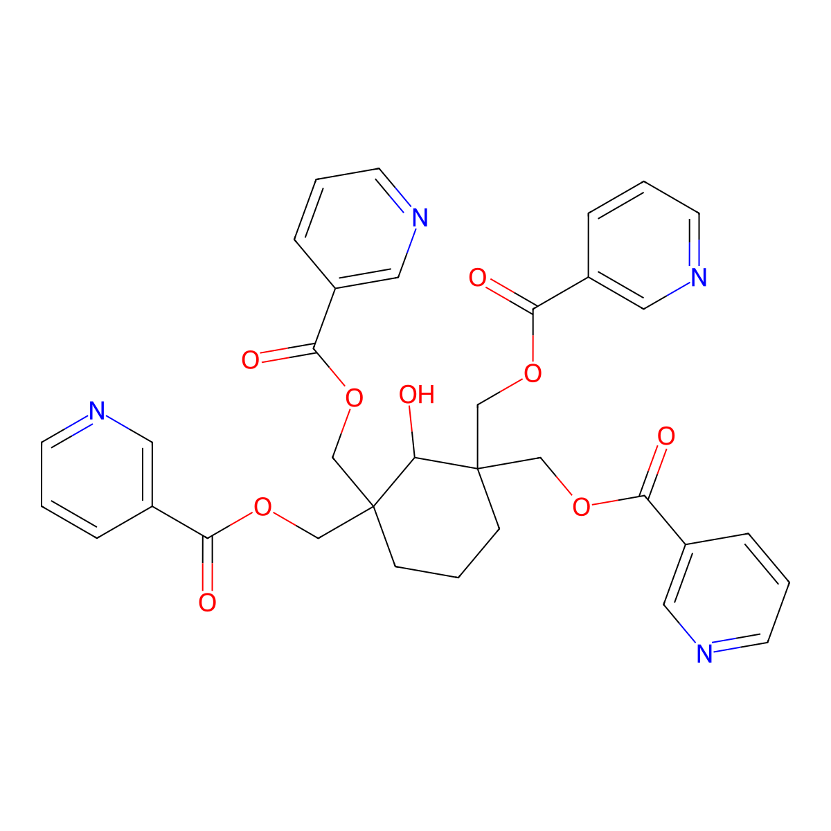 Nicomol molecular structure, CAS 27959-26-8