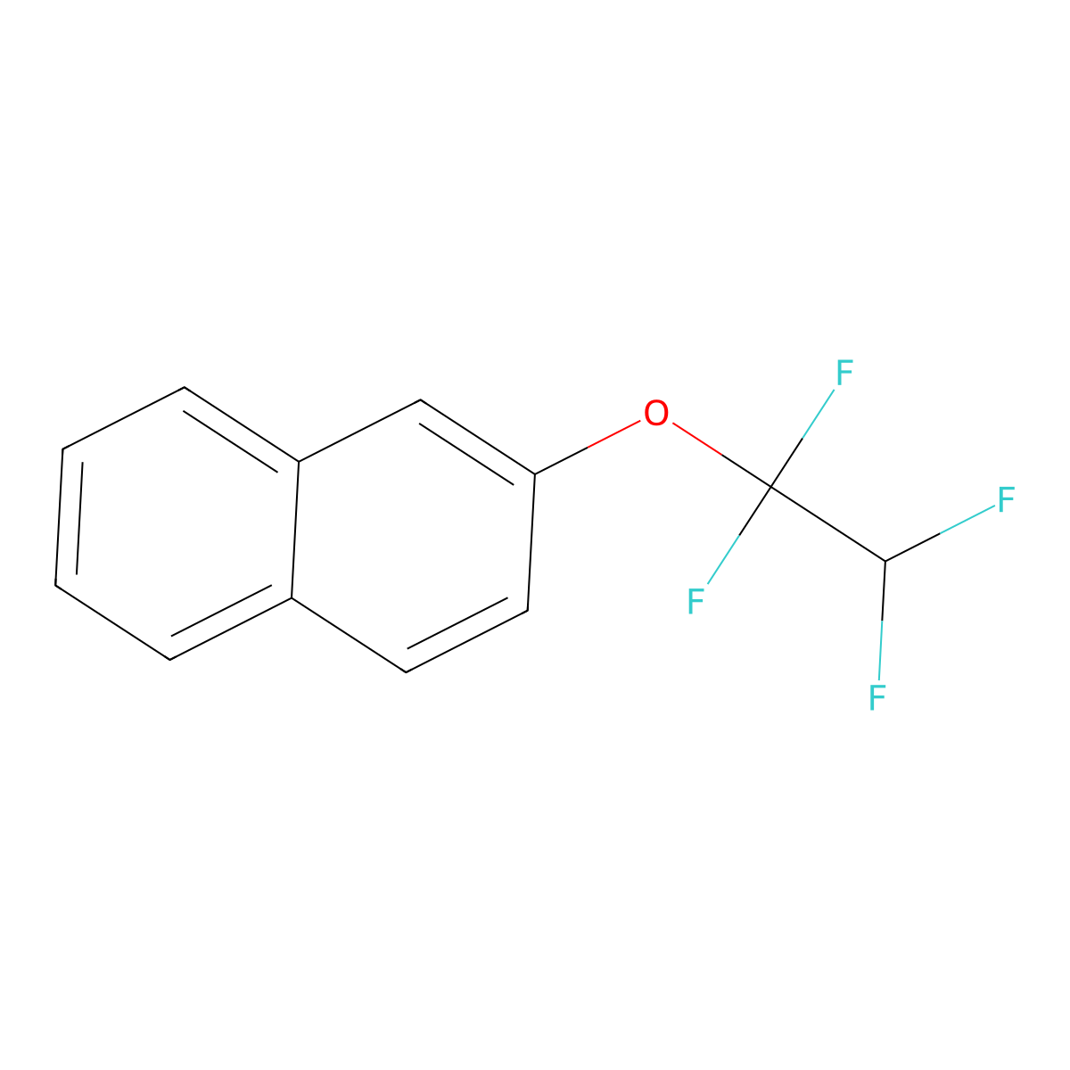 2-(1,1,2,2-Tetrafluoroethoxy)naphthalene molecular structure, CAS 2796-08-9