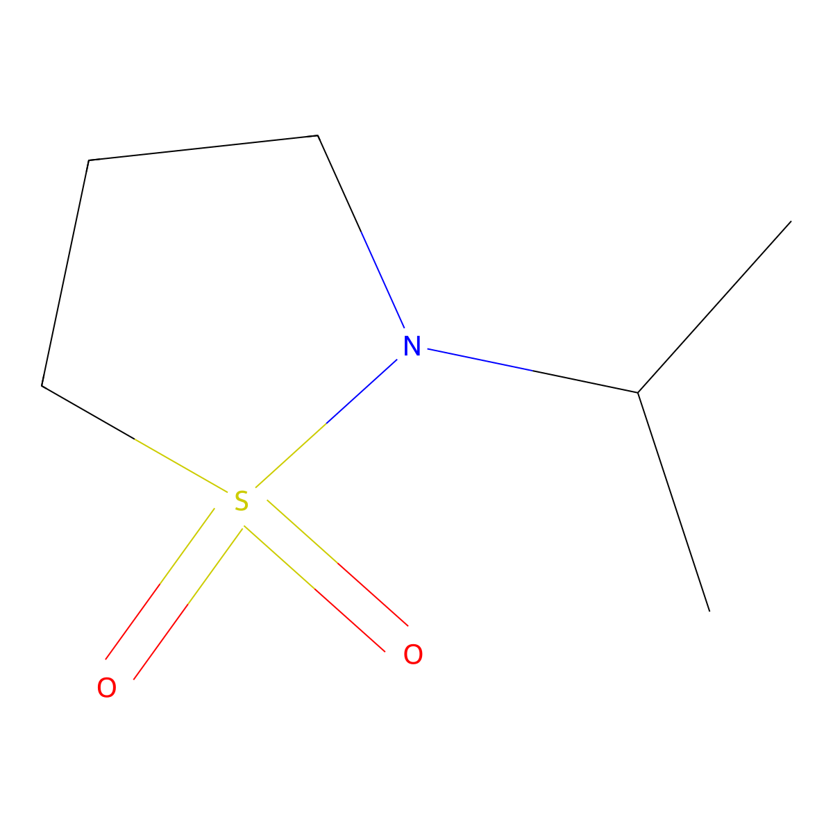 2-Isopropylisothiazolidine 1,1-dioxide molecular structure, CAS 279669-65-7