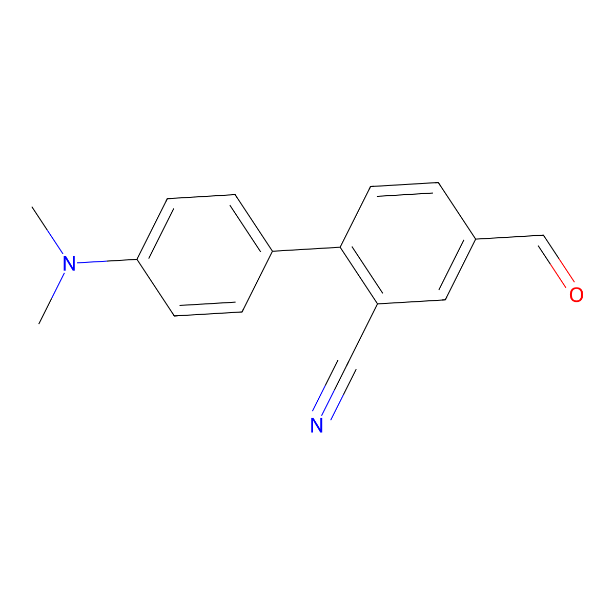 4'-(Dimethylamino)-4-formyl-[1,1'-biphenyl]-2-carbonitrile molecular structure, CAS 2796989-55-2