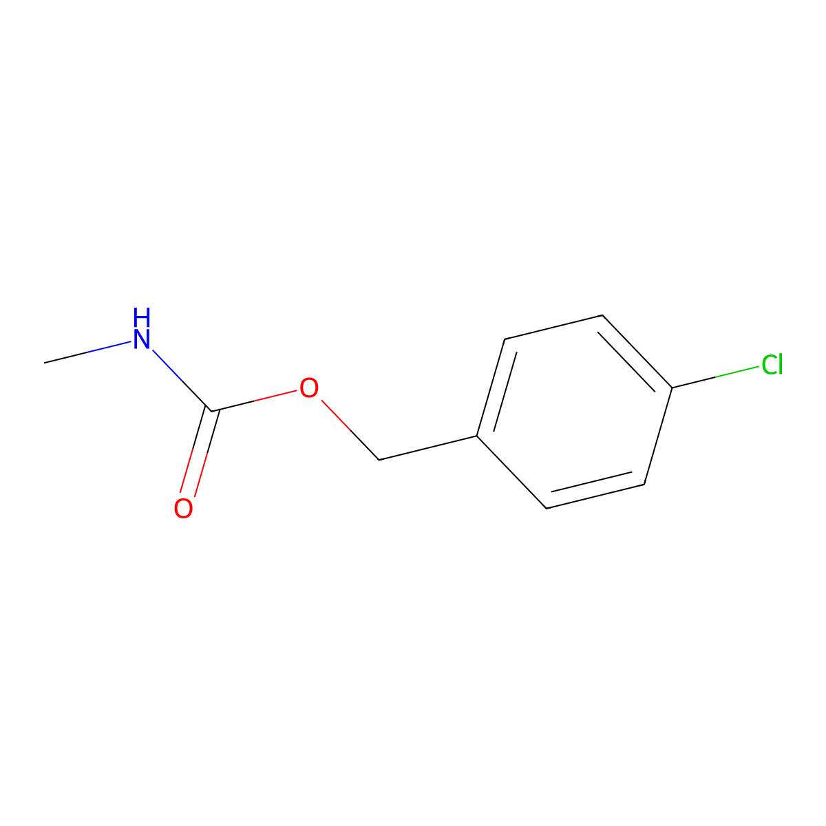 4-Chlorobenzyl methylcarbamate molecular structure, CAS 2797-37-7