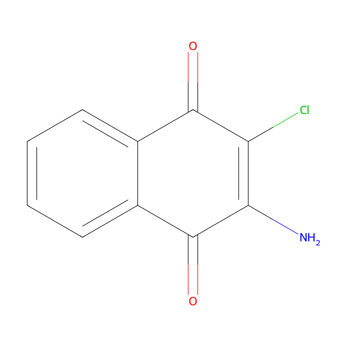 Quinoclamine molecular structure, CAS 2797-51-5