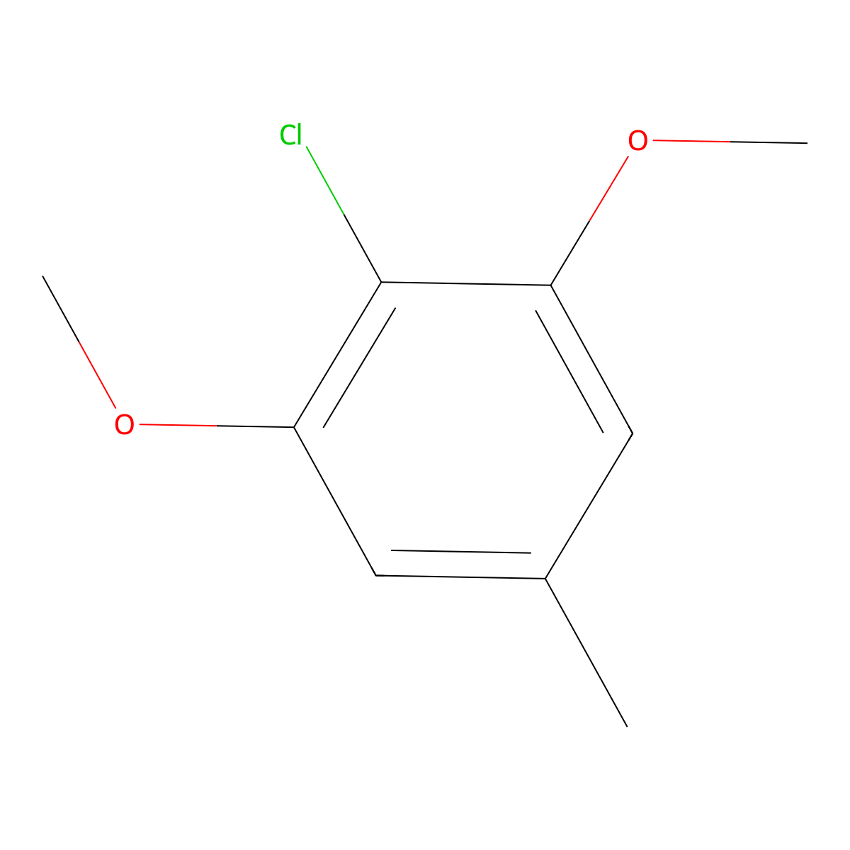 2-Chloro-1,3-dimethoxy-5-methylbenzene molecular structure, CAS 27971-69-3